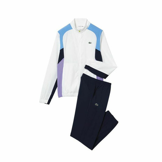 Tracksuit for Adults Lacoste Sport Tennis Colorblock White Men